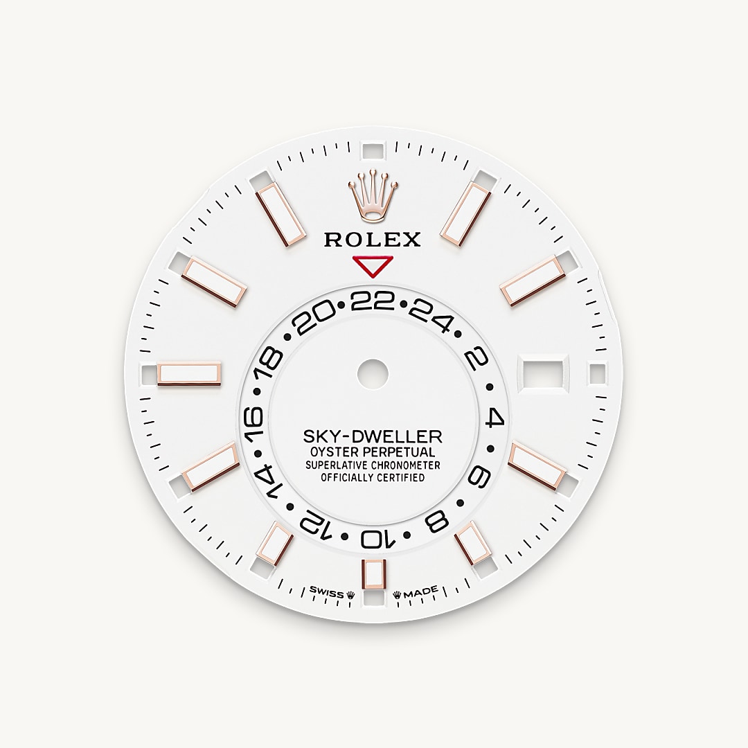 Intense white dial